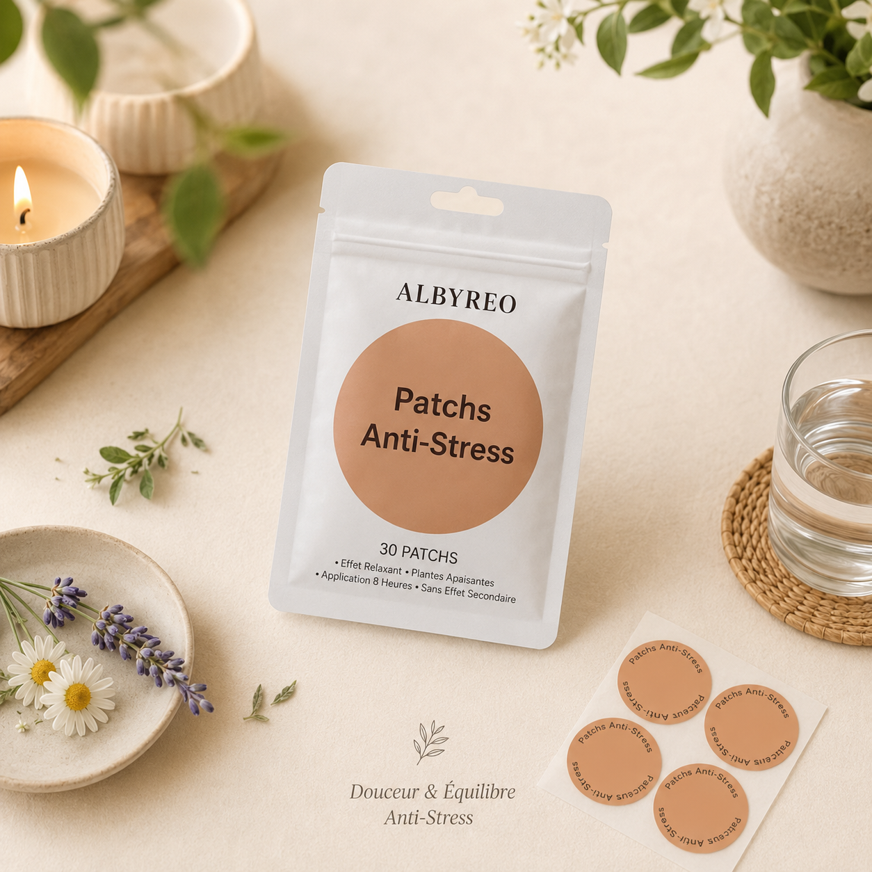 Patchs Anti-Stress Albyreo™ - Retrouvez calme et sérénité !