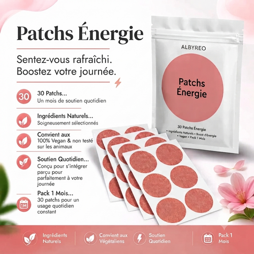 Patchs Énergie Albyreo™ - Boostez votre vitalité au quotidien !